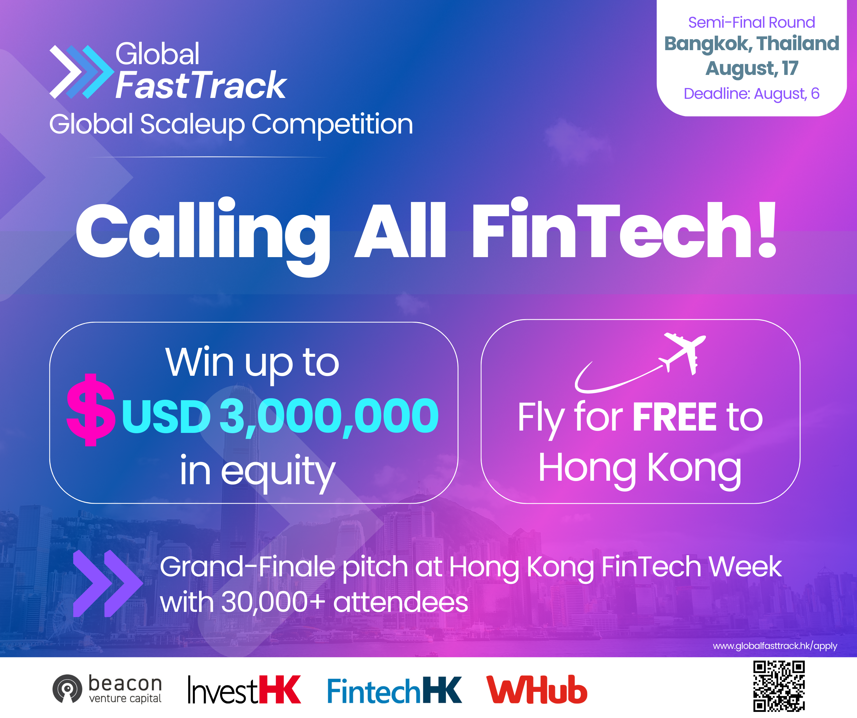 A chance to win over US$ 3,000,000 in Global Fast Track 2023 !